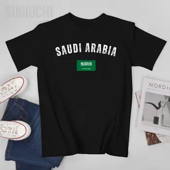 גברים קצר חולצת ערב הסעודית המדינה הלאומית Flaga חולצת טי Tees O-צוואר חולצות נשים ילדים 100% כותנה יוניסקס כל העונות